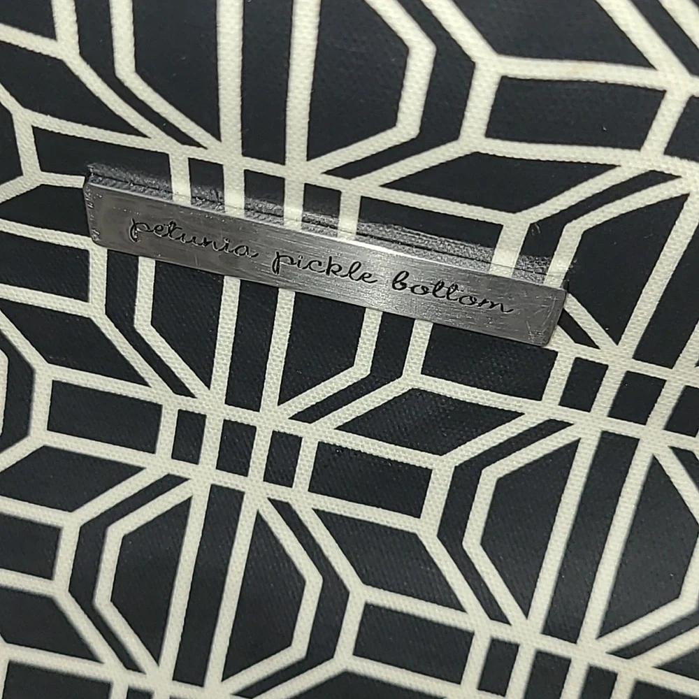 Petunia Pickle Bottom Black and White Geometric Baby Bag